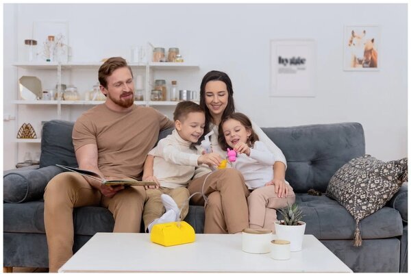 Ингалятор Omron NE-C24 Kids (NE-C801S-KDRU) компрессорный стационарный желтый