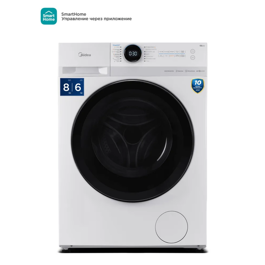Стиральная машина MIDEA MF200D80WBS/W-RU