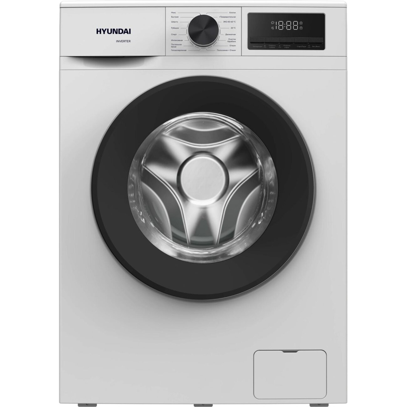 Стиральная машина Hyundai WME8210 белый инвертор