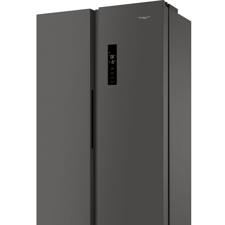Холодильник Weissgauff WSBS 500 Inverter NoFrost Dark Grey