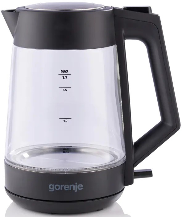 Электрочайник Gorenje K17OGP 1.7л черный корпус стекло