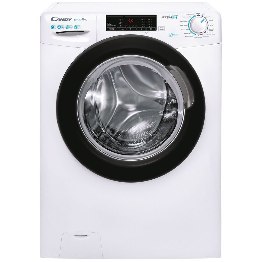 Стиральная машина Candy Smart Pro CSO34 106TB1/2-07 класс: A-10% загр.фронтальная макс.:6кг белый