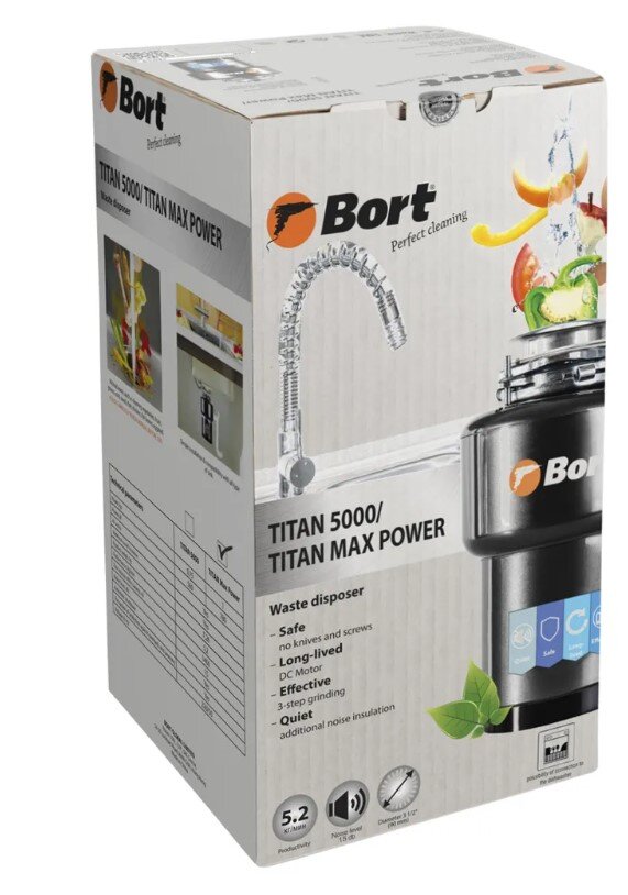 Измельчитель пищевых отходов Bort TITAN 5000 Control (93410259)