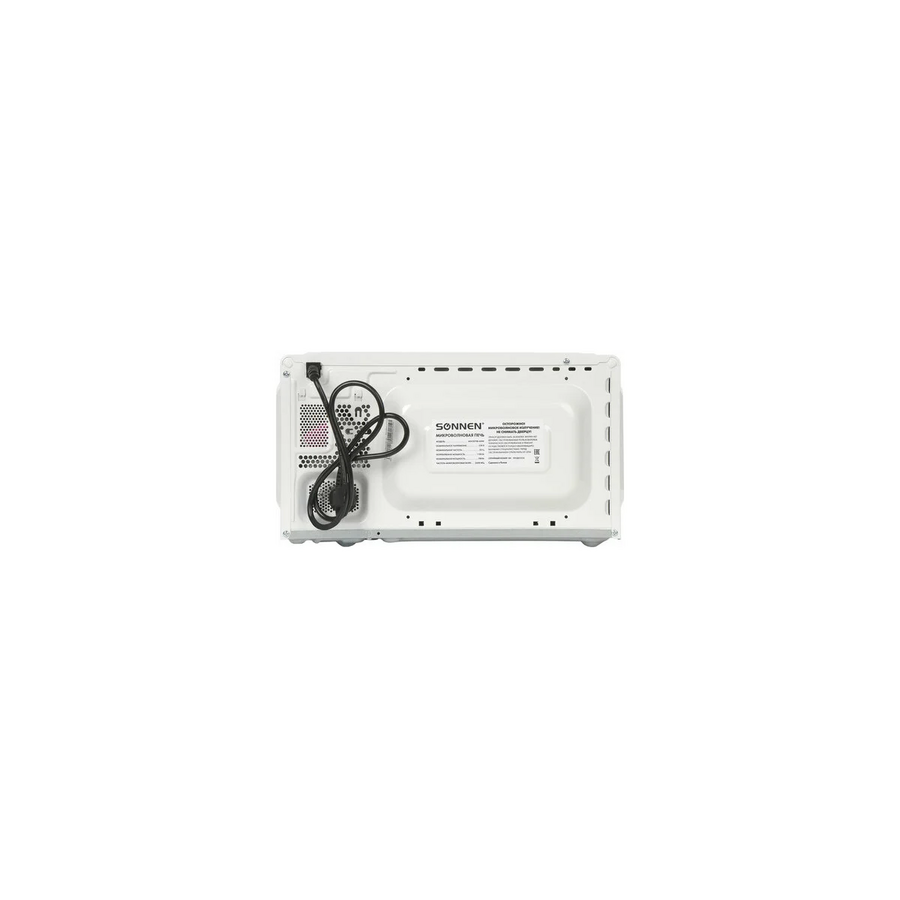 Микроволновая печь SONNEN MW2070B-6MW, 20л, 700Вт, таймер, механическое управление, белая