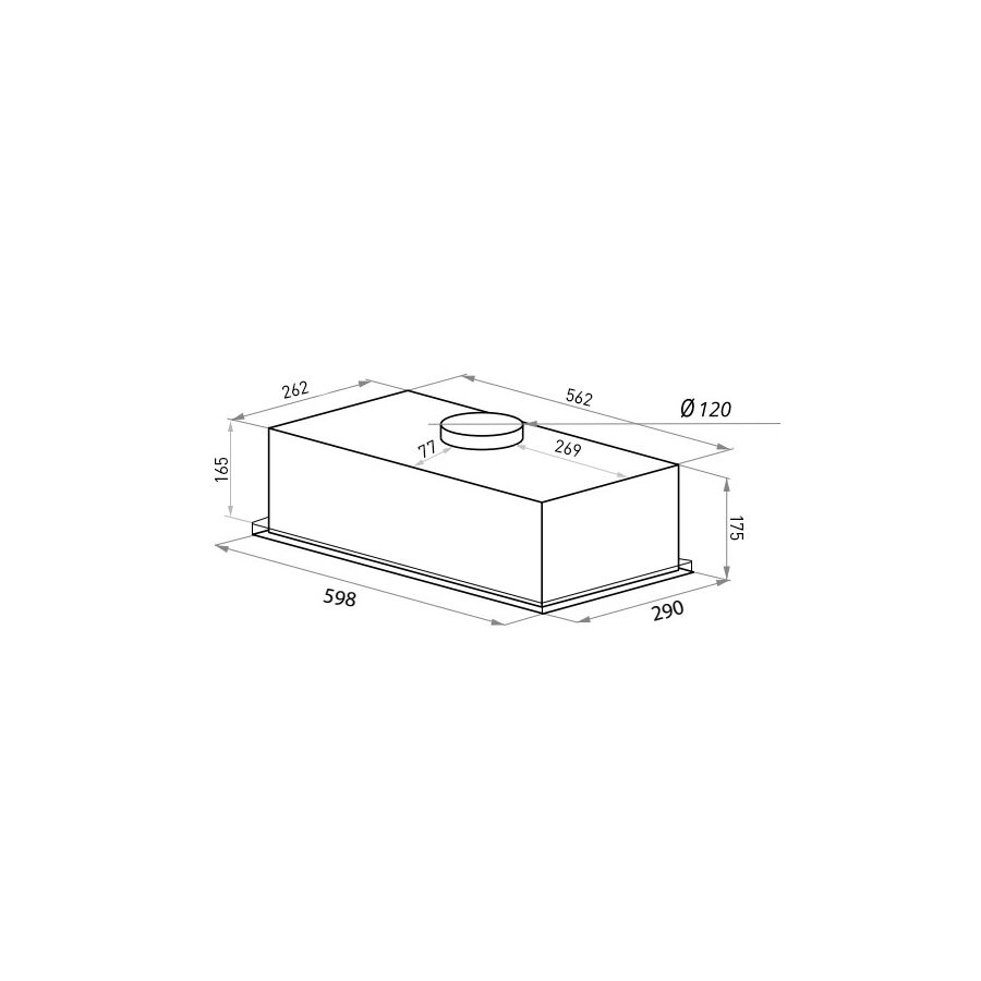 Вытяжка HOMSair Camelia Power 60 Black