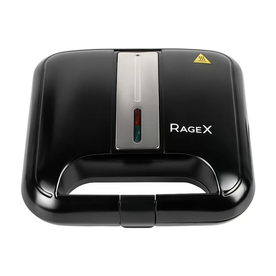 Сэндвичница RageX R732-000, сэндвичи, 750Вт, черный