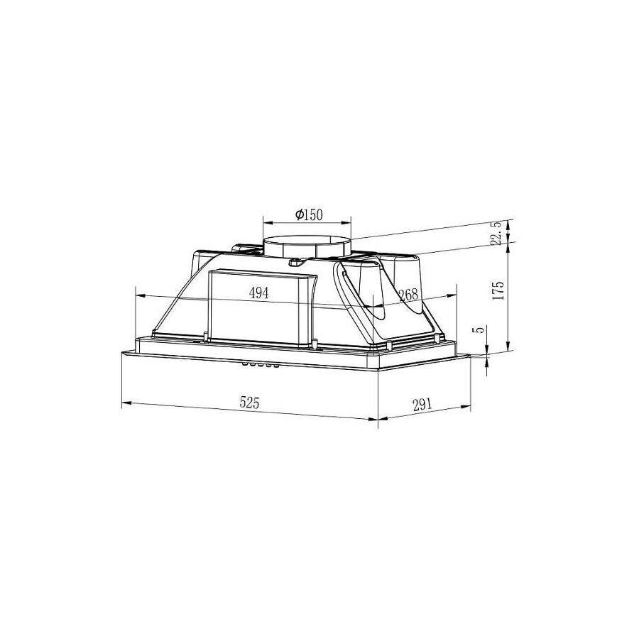 Вытяжка Evelux Margit 60 W