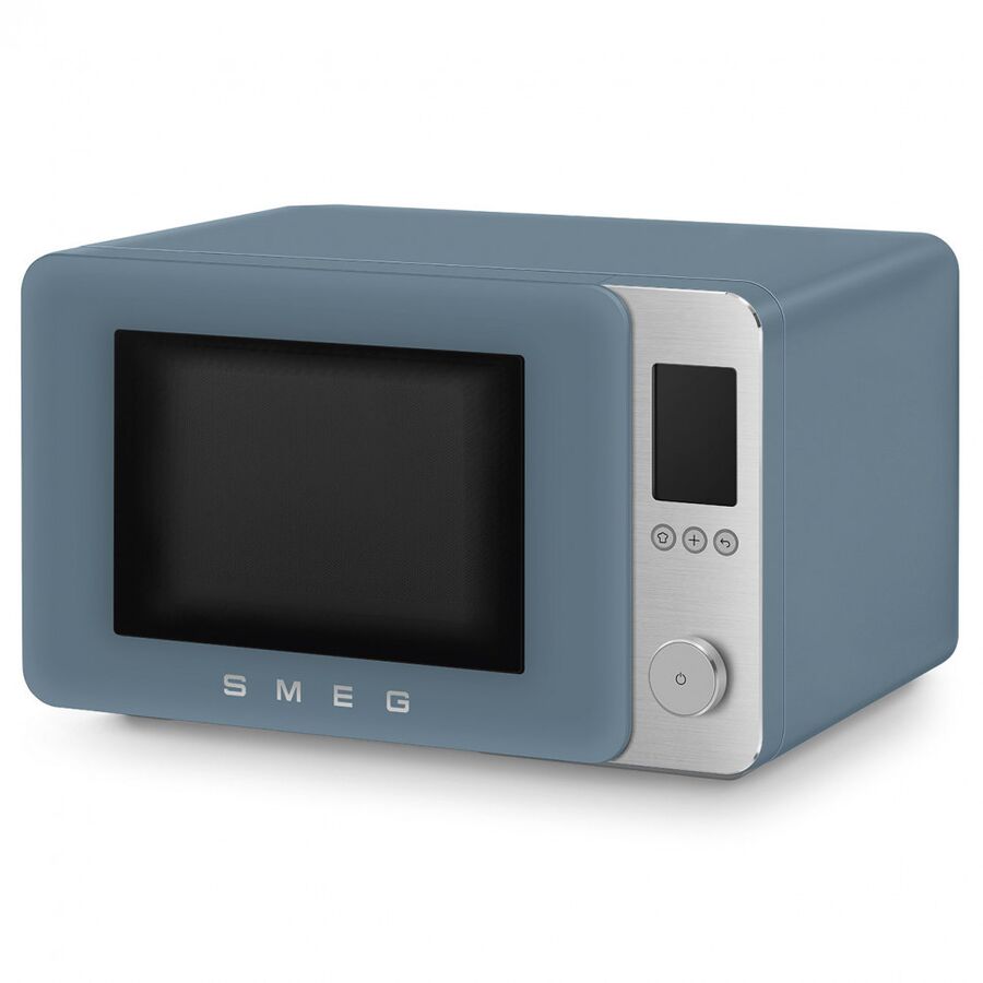 Микроволновая печь SMEG MOC02SBMEU отдельностоящая, объем 27л, 9 функции приготовления, аэрогриль, 25 автоматических программ, быстрый старт