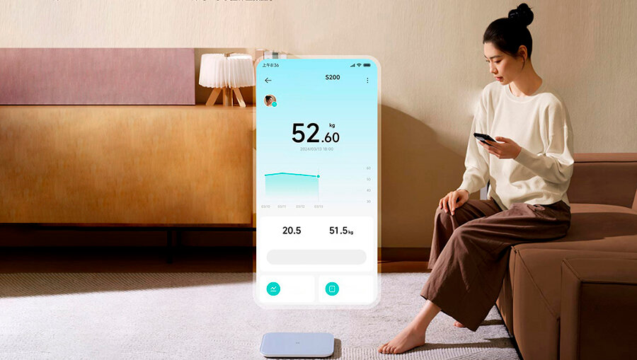 Умные весы Smart Body Fat Scale S200 (MJTZC02YM) White CN