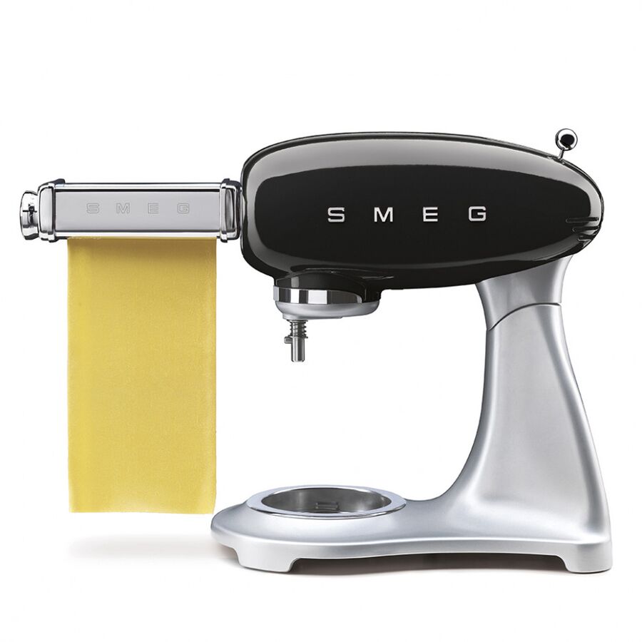 Планетарный миксер SMEG SMF04BLEU стиль 50-х гг, мощность 800Вт, объем чаши 4.8л, 10 скоростей, черный