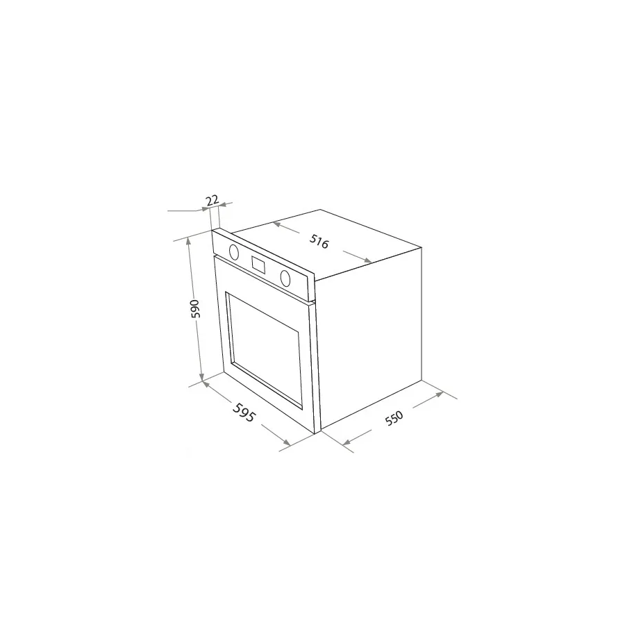 Шкаф духовой электрический HOMSair OES604WH
