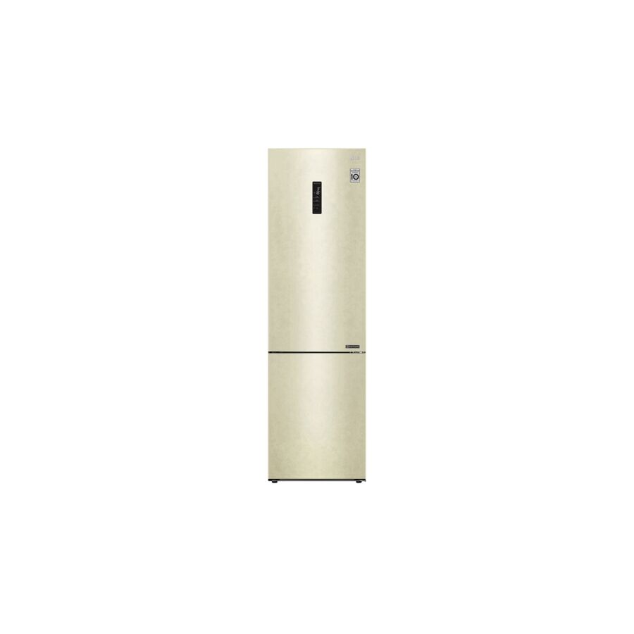 Холодильник LG GA-B509CESL бежевый двухкамерный 203x59.5x68.2см Общий объем холодильной камеры 384 л Общий объем морозильной камеры 107 л дисплей