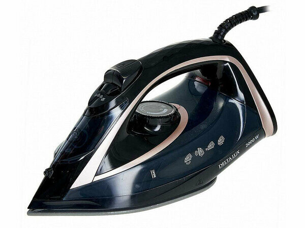 Утюг DELTA DE-3001 черный с бронзовым
