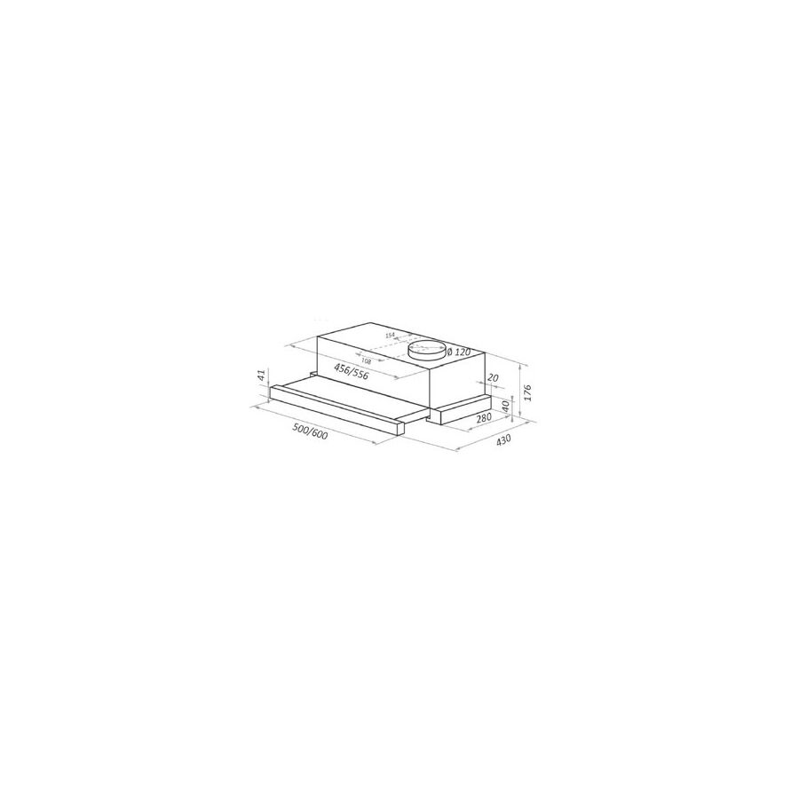 Вытяжка HOMSair Flat 50 White