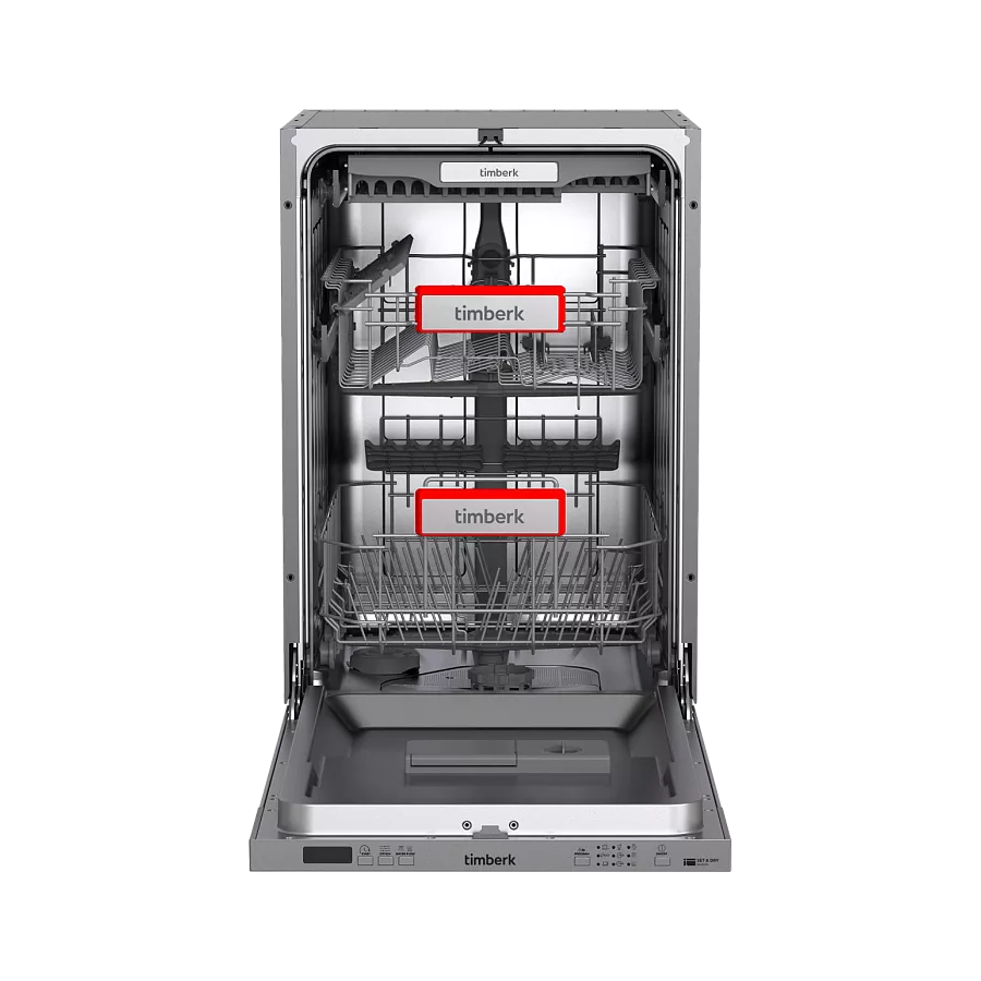 Посудомоечная машина Timberk T-DW45BI103 Set and Dry серебристая