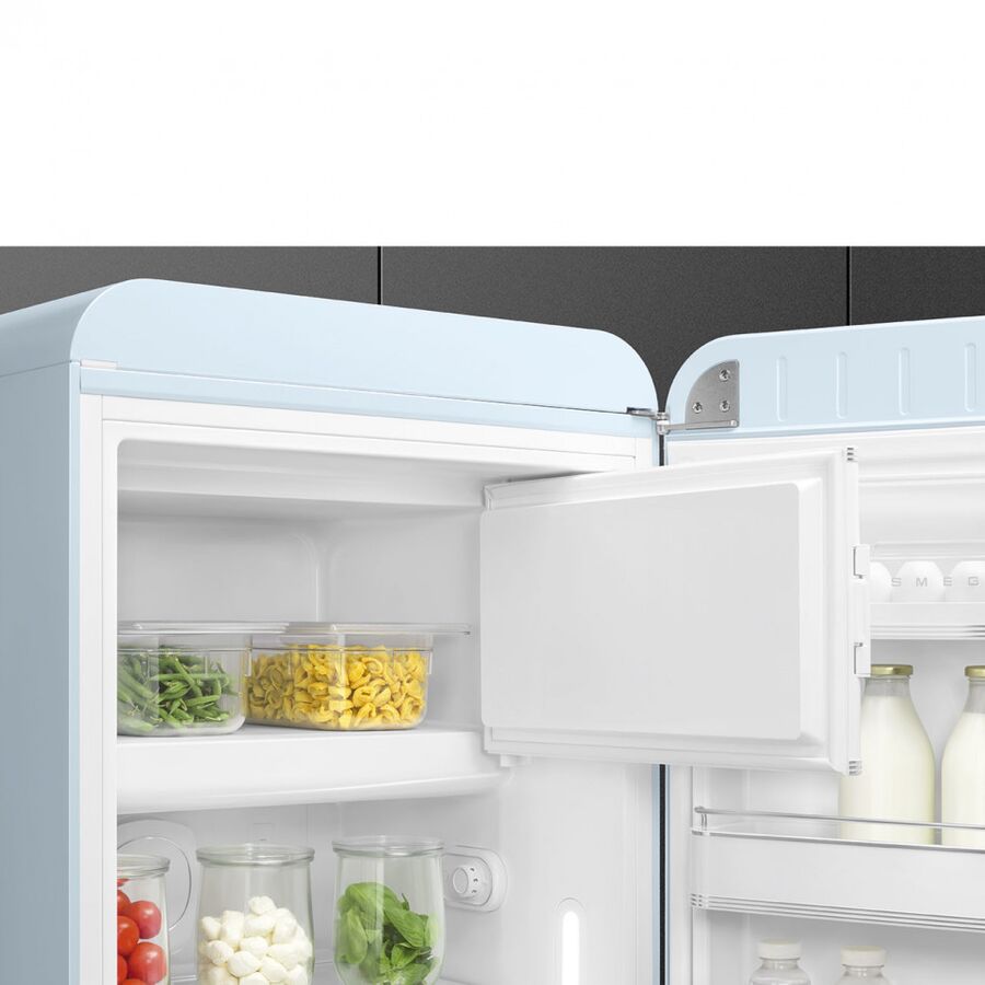 Холодильник SMEG FAB28RPB6 отдельностоящий, стиль 50-х, однокамерный, внутренняя морозильная камера, 270л, MultiFlow, инверторный компрессор