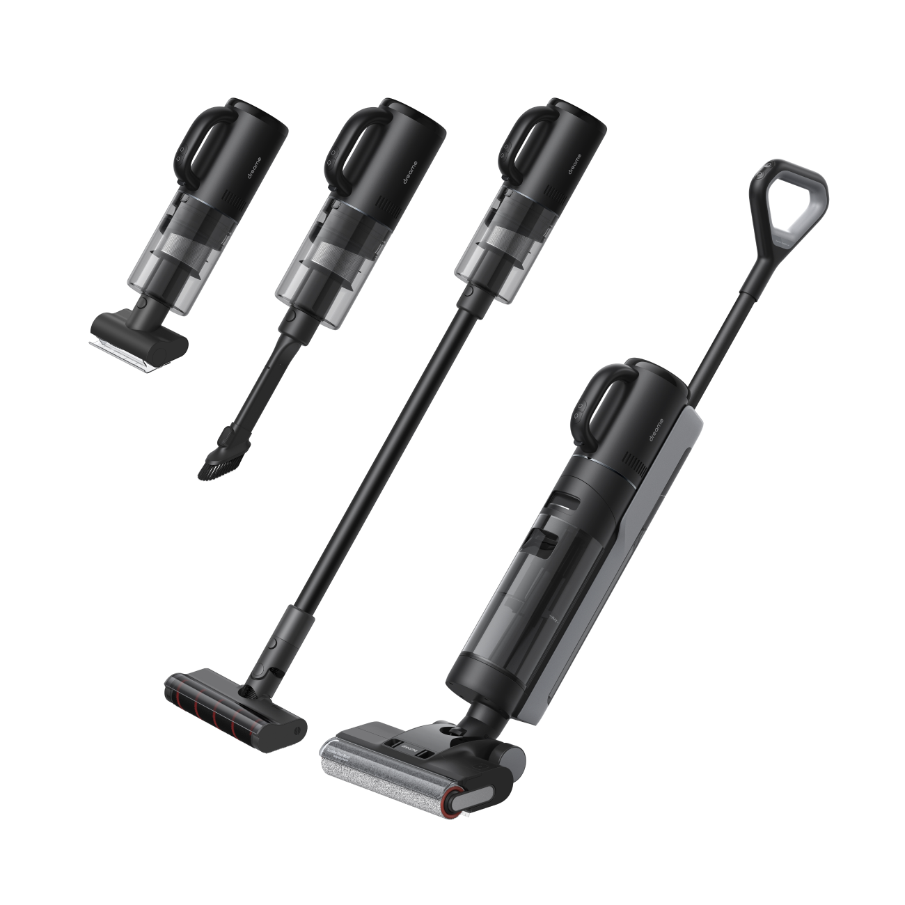 Вертикальный моющий пылесос Dreame H12 Dual Black EU