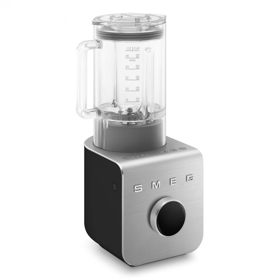 Блендер SMEG BLC02BLMEU 9 скоростей, 5 режимов, одиночный/семейный режим, пауза, импульсный таймер, дисплей, черный