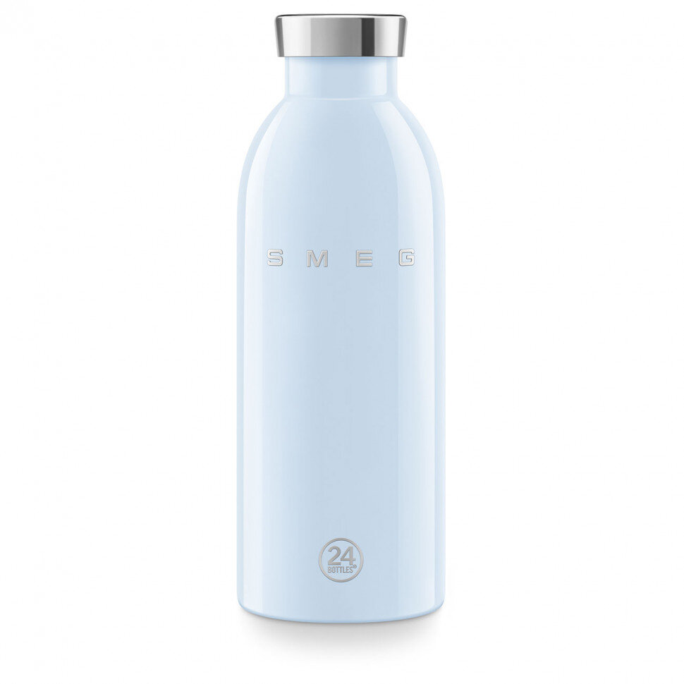 Термобутылка SMEG WBF01PB стиль 50-х гг, объем 500мл, поддержание тепла до 12 часов, пастельный голубой