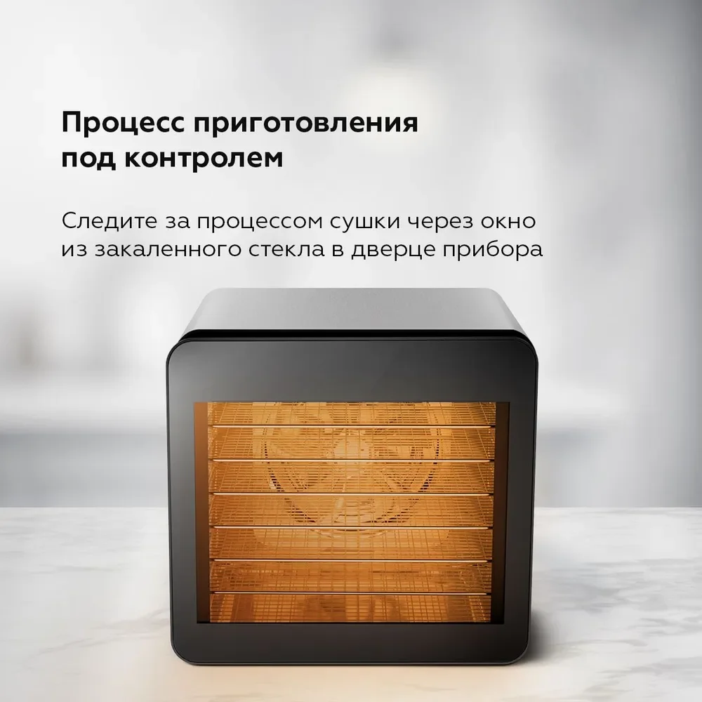 Сушилка для овощей и фруктов BQ FD1006 Black-Steel