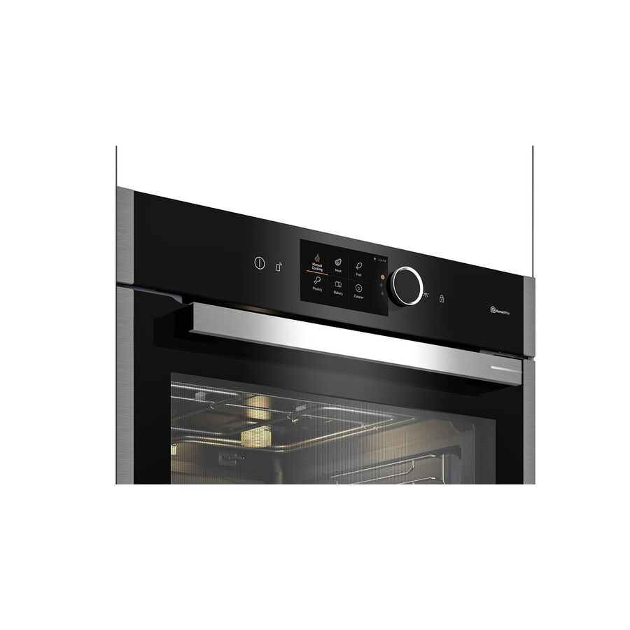 Духовой шкаф Grundig GEBM19600BCHI нерж/черный