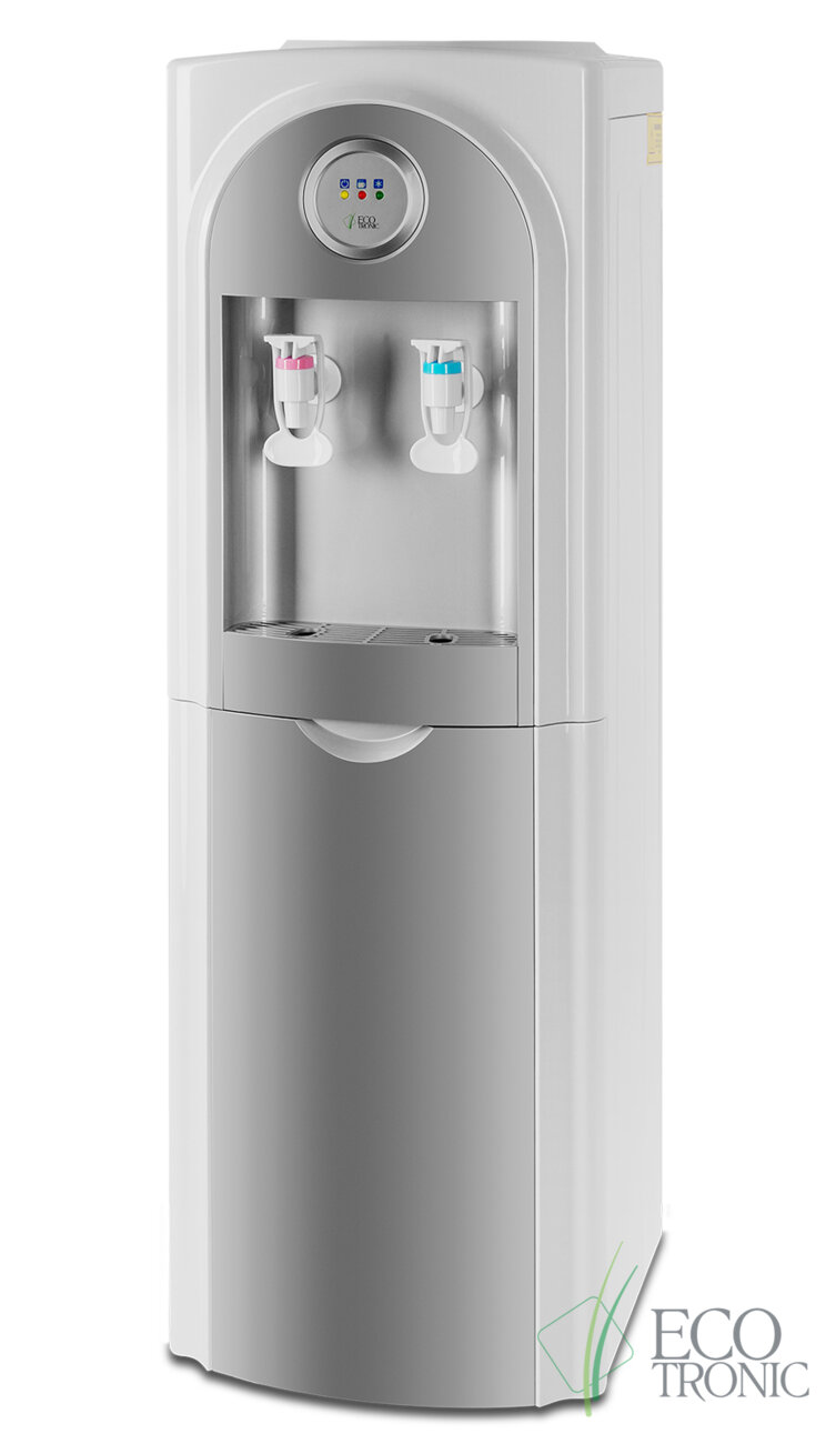 Пурифайер для воды ECOTRONIC C21-U4LE, напольный, нагрев/охлаждение электронное, 2 крана, белый