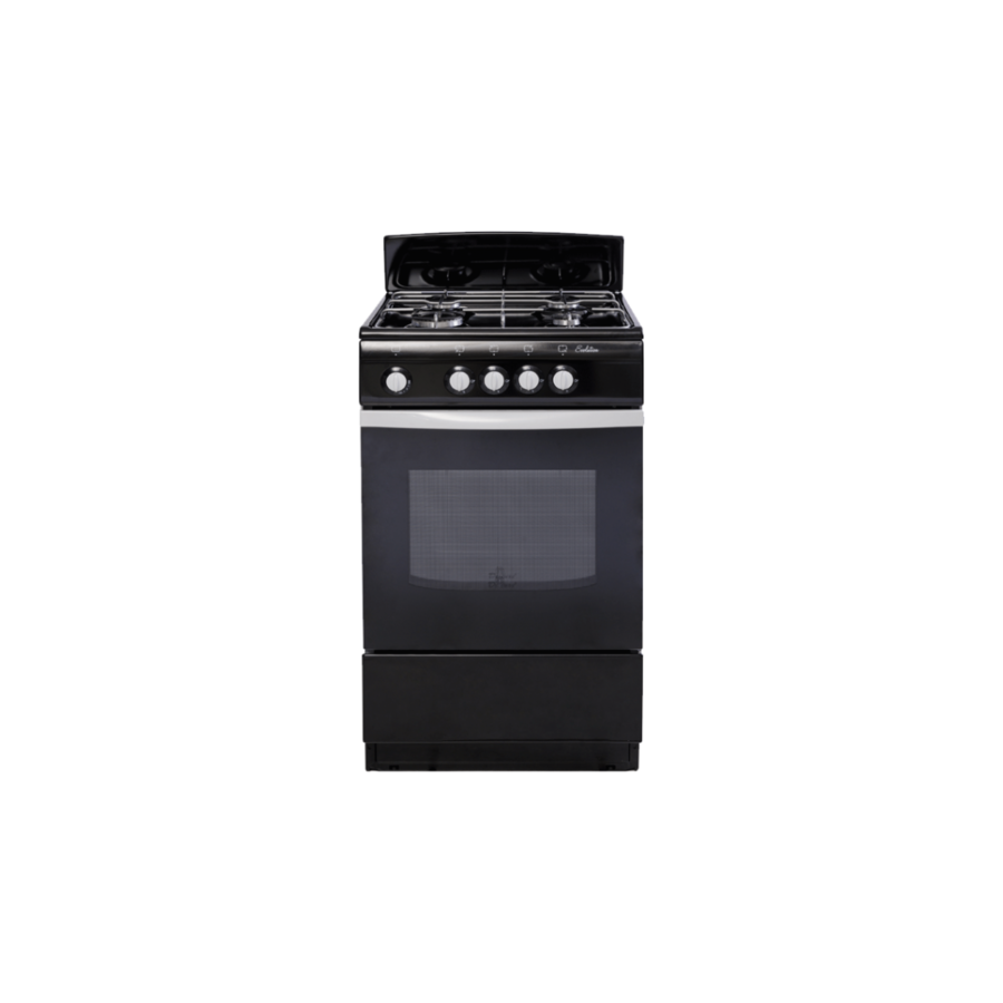 Плита De Luxe 5040.38г(щ) черная, 85х50х50см