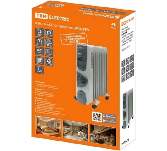 Масляный обогреватель TDM ELECTRIC МО-9ТВ (SQ2501-0912)