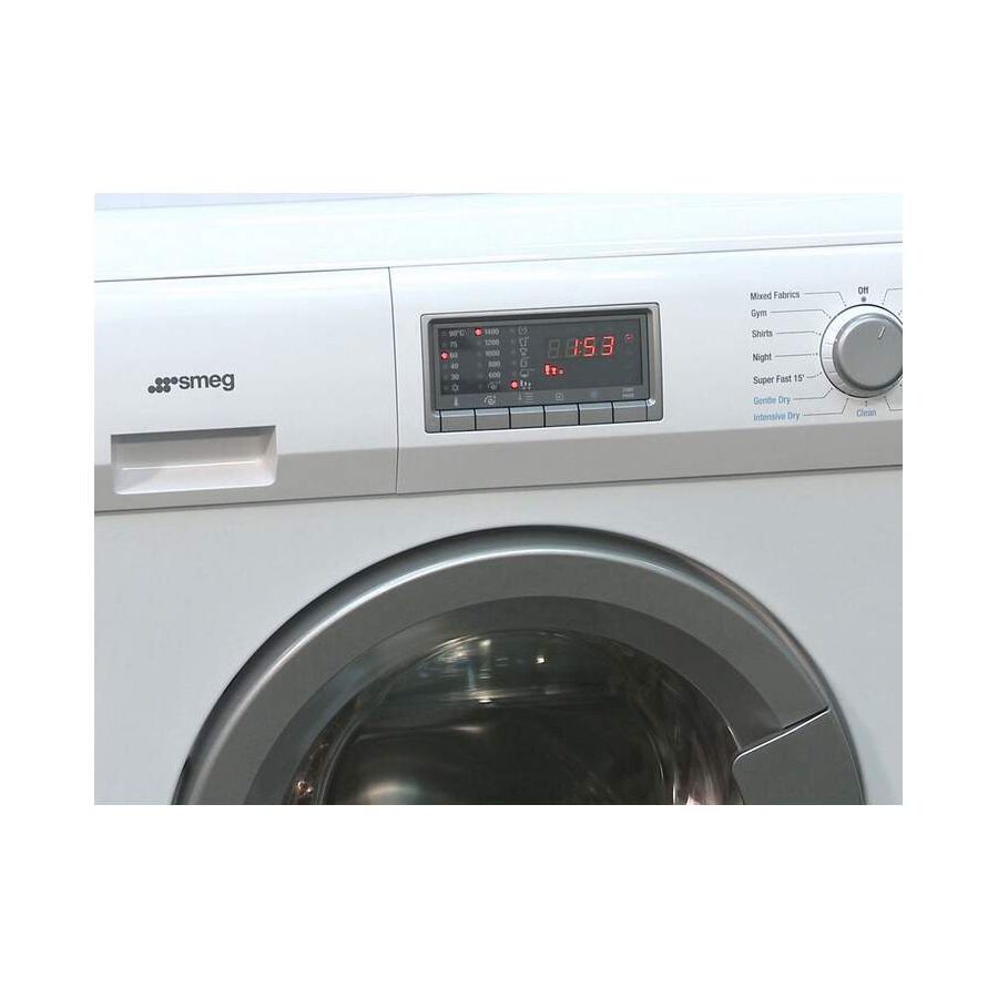 Встраиваемая стиральная машина с сушкой SMEG LSIA147S белый