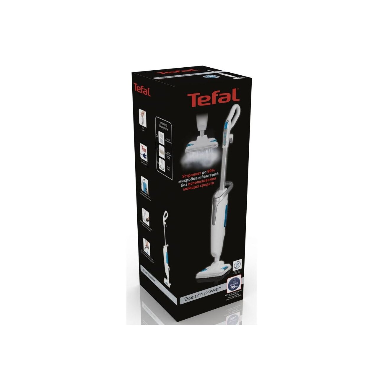 Швабра паровая Tefal VP6557RH белый