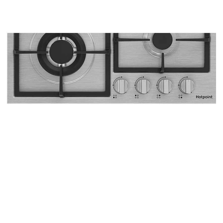 Варочная поверхность HOTPOINT HGMT 642 W IX серебристый независимая