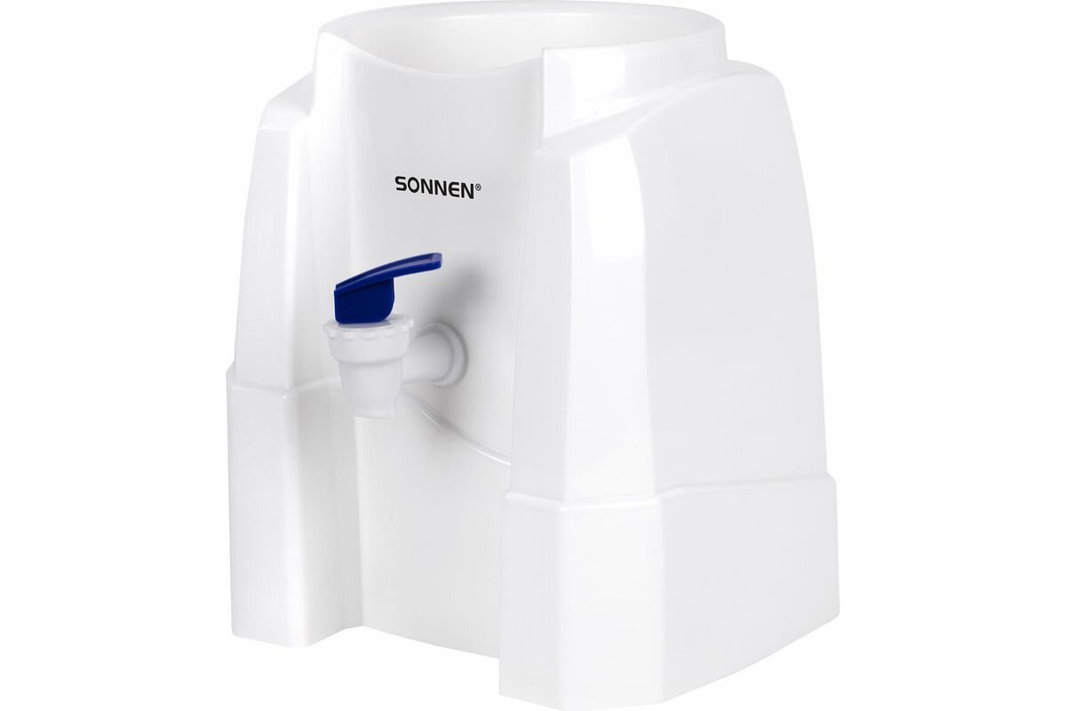 Кулер-водораздатчик SONNEN TS-01W (456175) без нагрева и охлаждения, настольный, 1 кран, белый