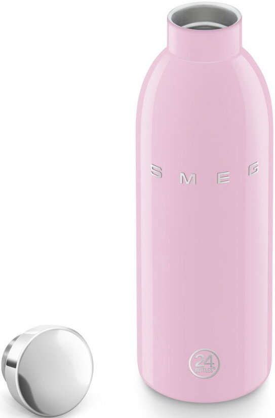 Термобутылка SMEG WBF01PK стиль 50-х гг, объем 500мл, поддержание тепла до 12 часов черный