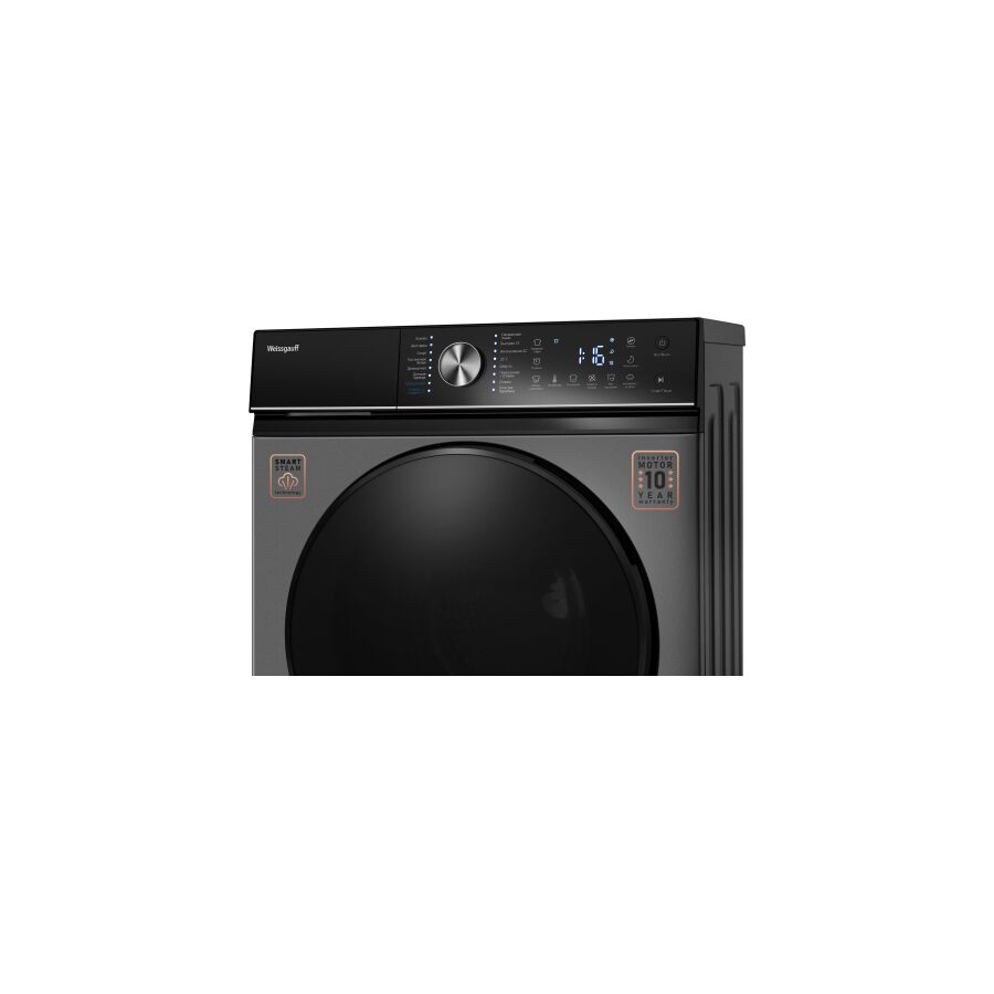 Стиральная машина Weissgauff WM 47147 DC Inverter Steam Silver