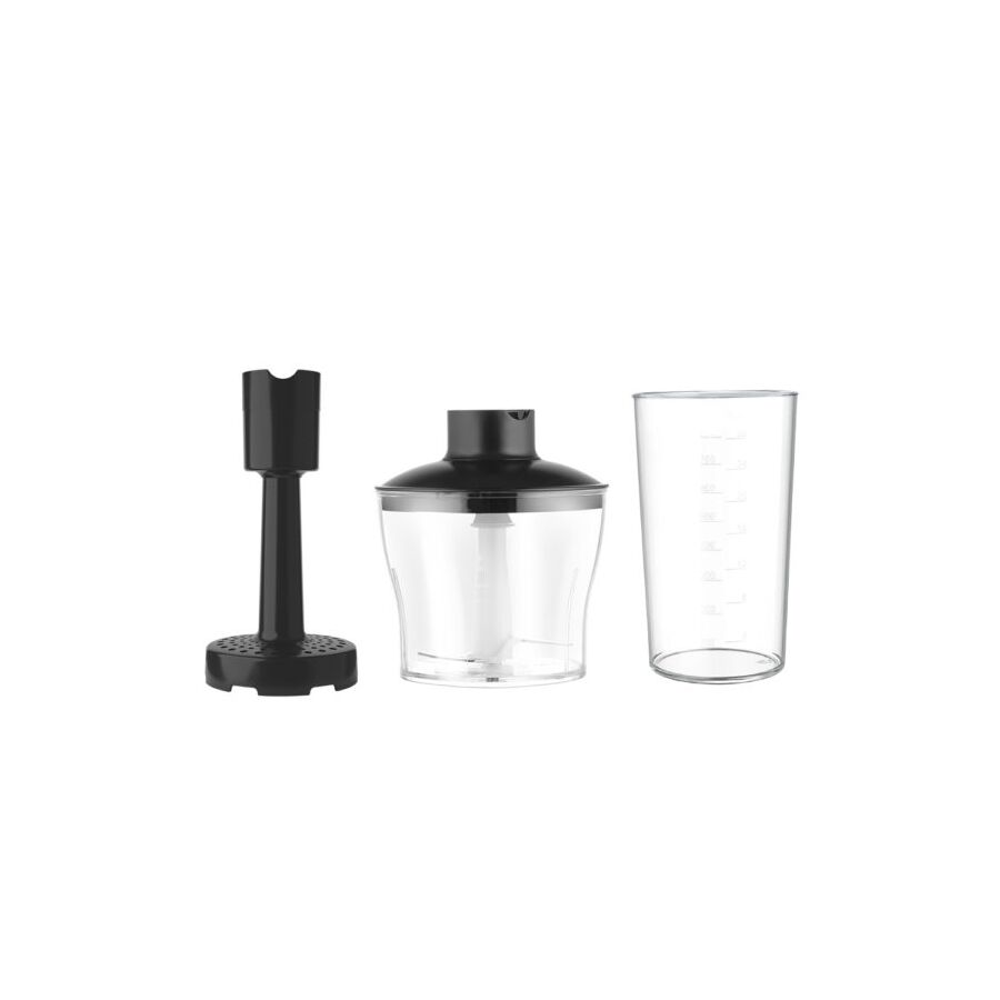 Блендер Centek CT-1312 1500Вт, 15 скор, чоппер, стакан, венчик , крюк, капуч-ор, пюре Черн/сталь
