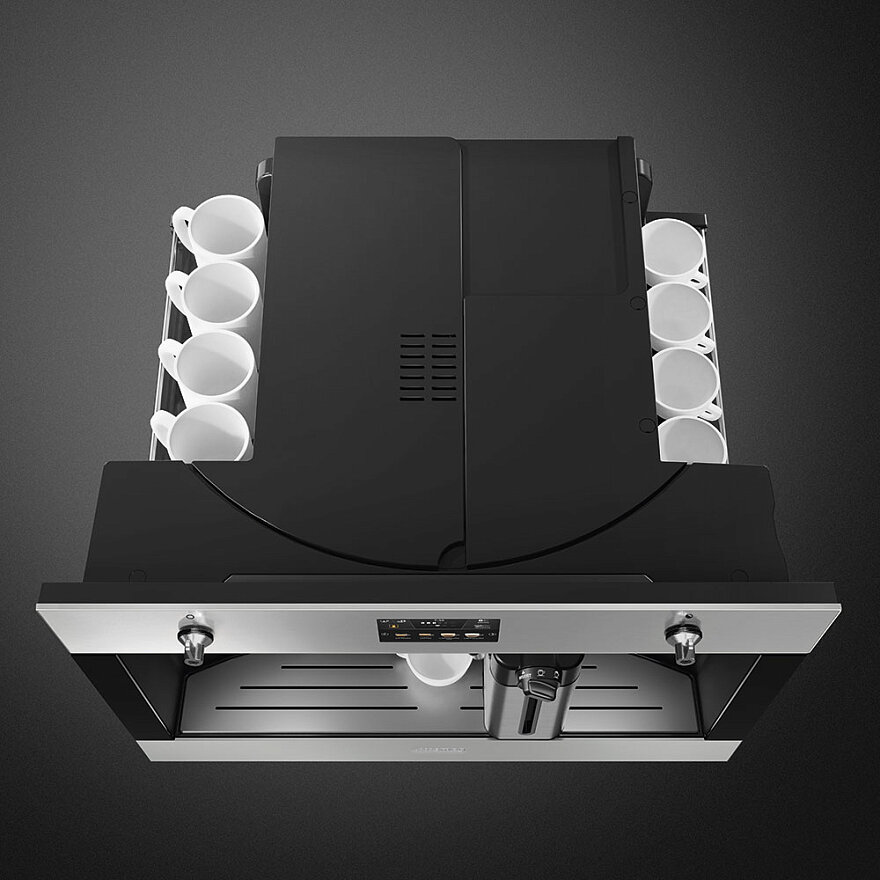 Кофемашина Smeg CMS4303XRU Автоматическая 60см, высота 45 нержавеющая сталь, обработка против отпечатков пальцев