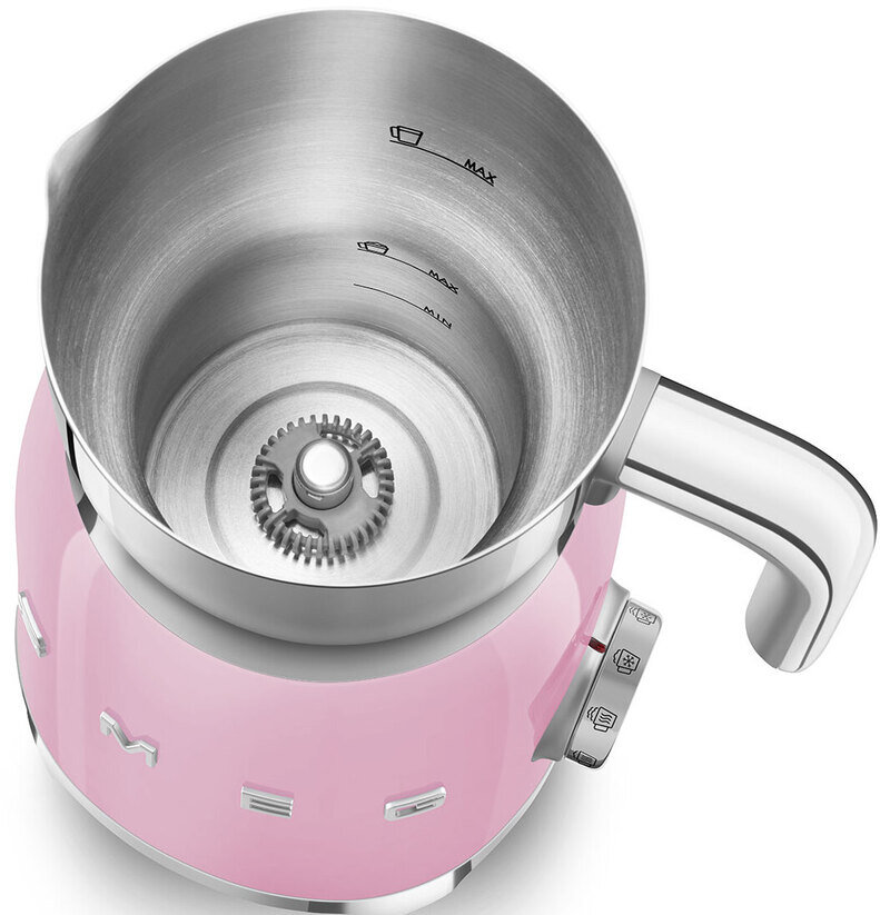 Вспениватель для молока Smeg MFF11PKEU, розовый
