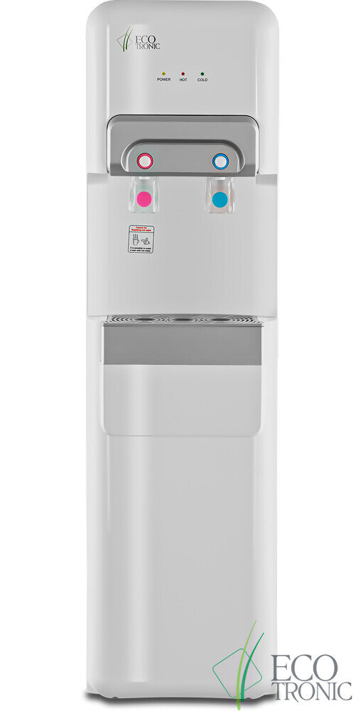 Пурифайер для воды ECOTRONIC V10-U4L напольный, нагрев/охлаждение компрессорное, 2 крана, белый