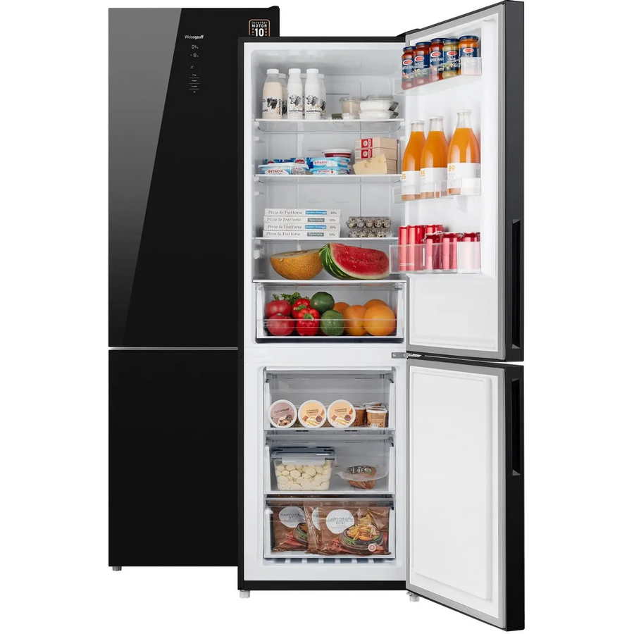 Холодильник Weissgauff WRK 185 Total NoFrost Inverter Black Glass