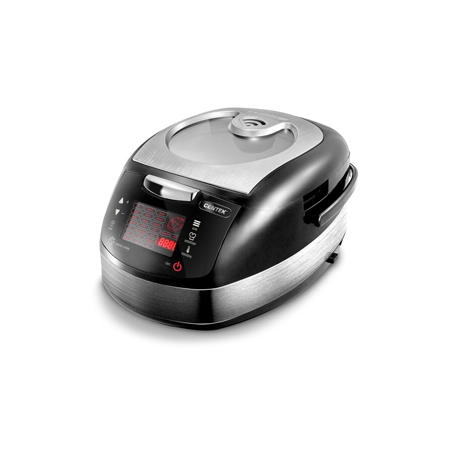 Мультиварка Centek CT-1472 Ceramic чёрный/сталь