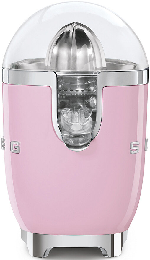 Соковыжималка SMEG CJF11PKEU для цитрусовых, стиль 50-х г., ручной отжим, розовый