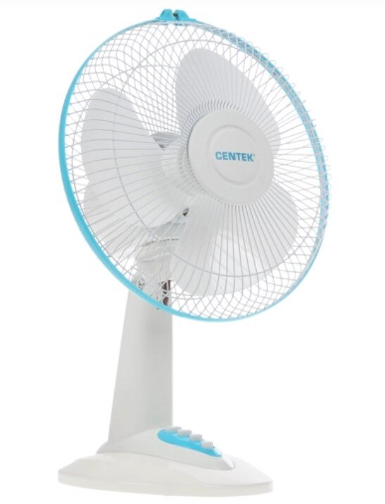 Вентилятор настольный Centek CT-5007 White 30Вт, металл. решетка, 34см, 3 скорости