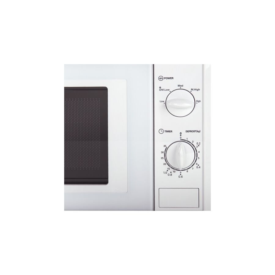 Микроволновая печь SONNEN MW2070B-5MW, 20л, 700Вт, таймер, механическое управление, белая, 454654