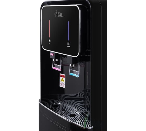 Пурифайер для воды ECOTRONIC A60-U4L напольный, нагрев/охлаждение компрессорное, 2 крана, черный
