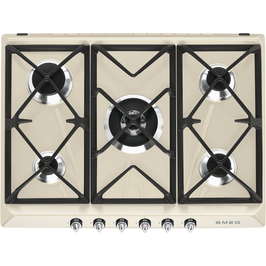 Варочная панель SMEG SR975PGH Victoria газ, 70см, кремовая