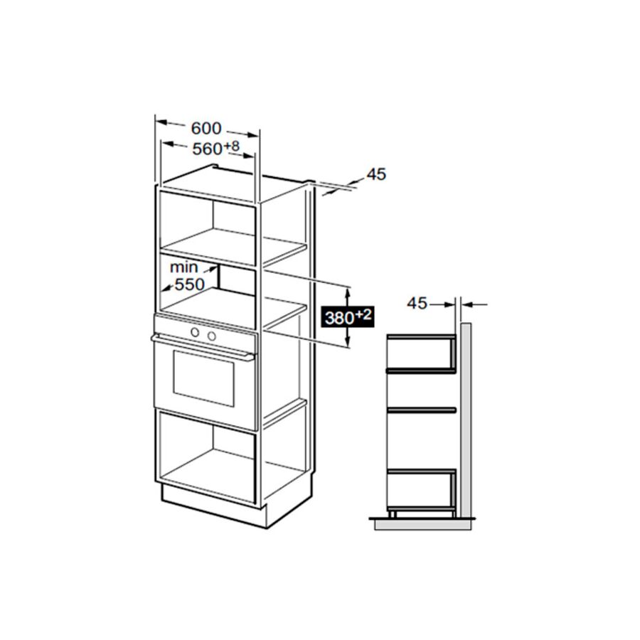 Встраиваемая микроволновая печь MAUNFELD MBMO925SGB09