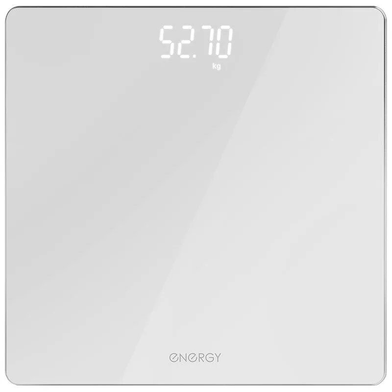 Весы напольные электронные Energy EN-421 (стеклянная поверхность, 180 кг, цвет белый)
