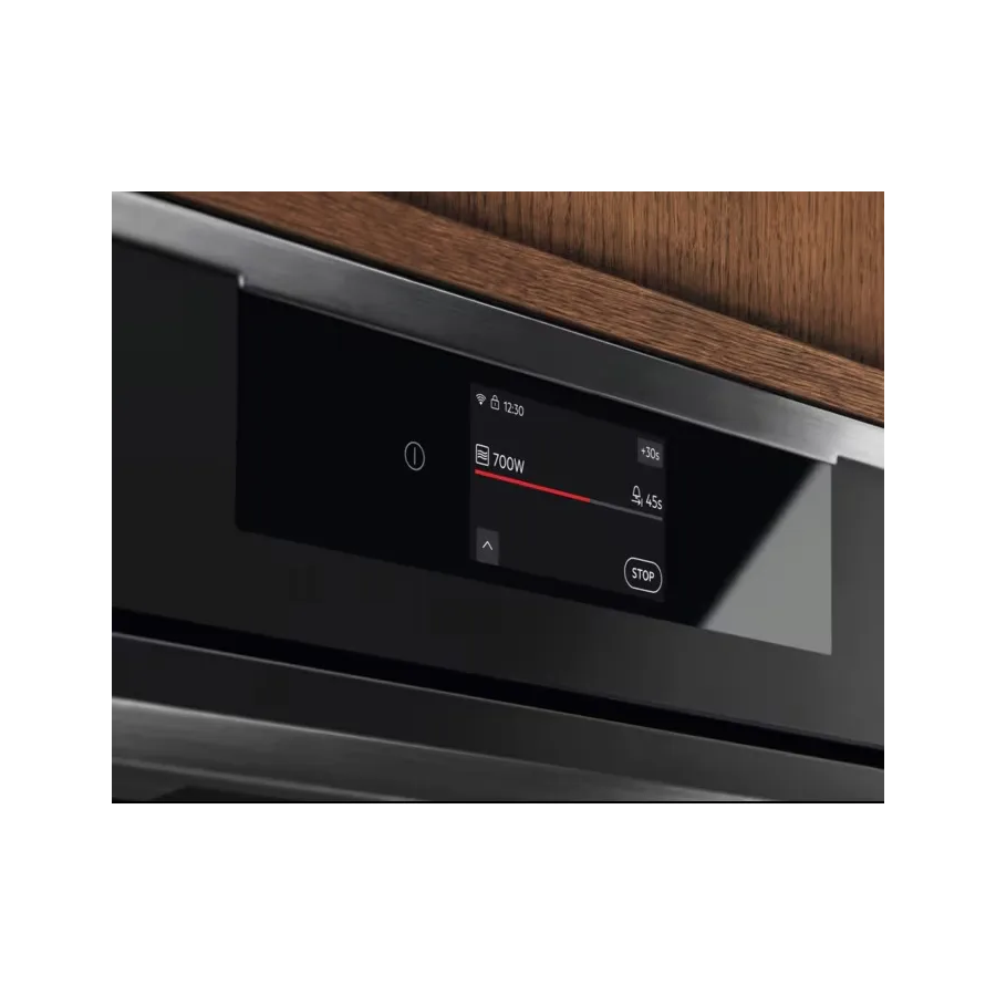 Встраиваемая микроволновая печь Electrolux KVM9E2XT СВЧ и гриль, объем 44л, выходная мощность 1000Вт, гриля 1200Вт, управление электронное