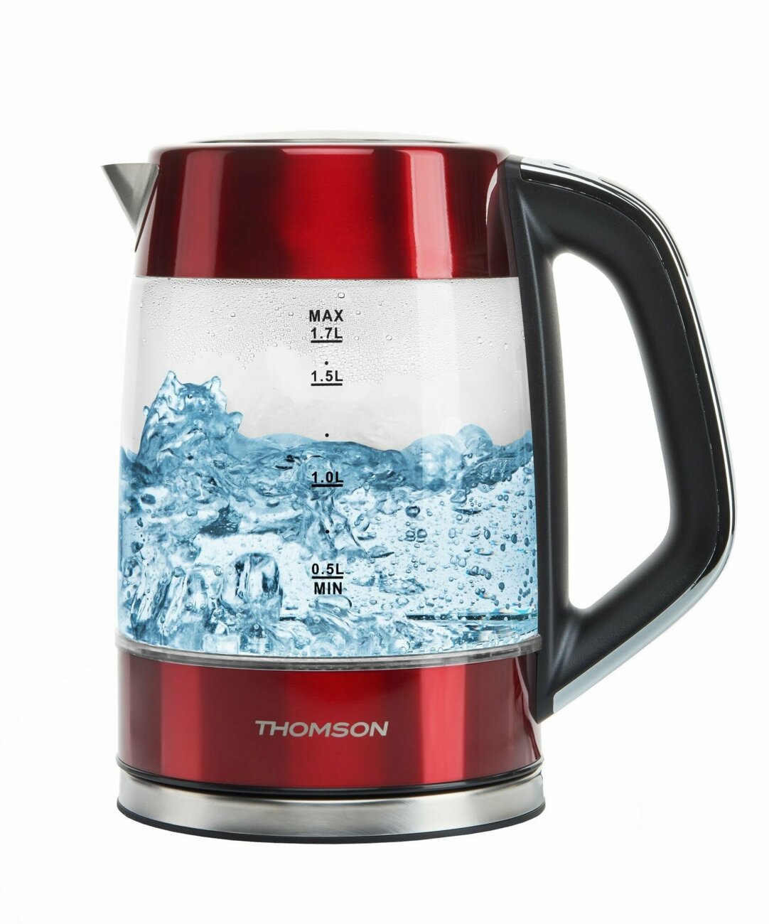 Электрочайник THOMSON Glass K20ES-2001 Red 1.7L
