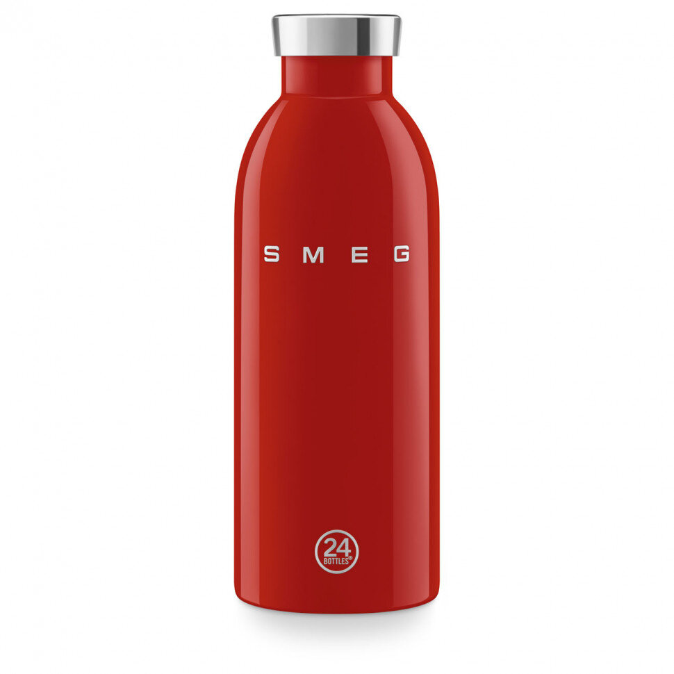 Термобутылка SMEG WBF01RD стиль 50-х гг, объем 500мл, поддержание тепла до 12 часов, красный